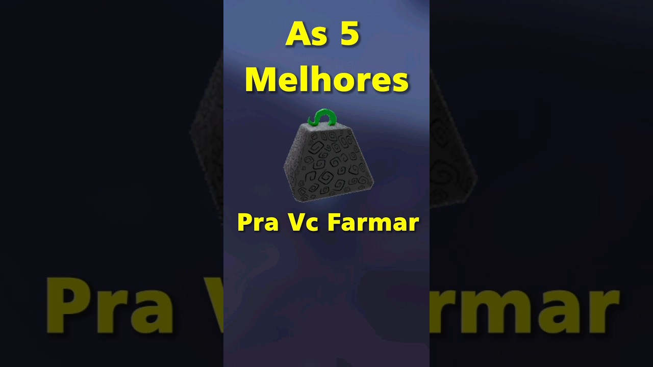 As 5 Melhores Frutas pra Voce Farmar no Blox Fruits!!! #shorts 